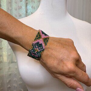 Peyote Ethnic Stitch Seed Bead Geometric Vacation Bracelet